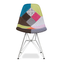 Load image into Gallery viewer, Upholstered Fabric Dining Side Chair - Brown / Green / Silver