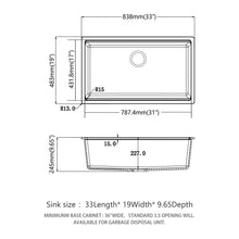 Load image into Gallery viewer, Quartz Kitchen Sink, Granite Composite Workstation Undermount