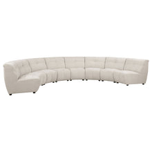 Load image into Gallery viewer, Sycamore - 8 Piece Upholstered Sectional Sofa With Curved Design - Ivory