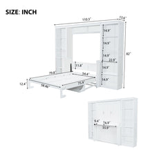 Load image into Gallery viewer, Murphy Bed With Desk And Bookshelf