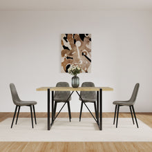 Load image into Gallery viewer, Modern Accent Dining Chairs Upholstered Seat, Metal Legs (Set of 4)