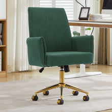 Load image into Gallery viewer, Ergonomic Mid-Back Office Chair With Gold Base