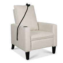 Load image into Gallery viewer, Recliner Chairs For Adults, Adjustable Recliner Sofa With Mobile Phone Holder & Cup Holder, Modern Reclining Chairs Fabric Push Back Recliner Chairs For Living Room, Bedroom