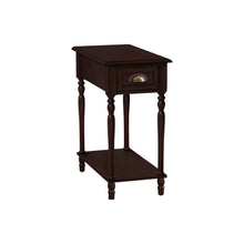 Load image into Gallery viewer, Accent Side Table, 2 Tier, Storage Drawer, Stylish Traditional Design
