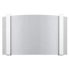 Load image into Gallery viewer, Polished Chrome Wall Sconce With Frosted Glass Shade - White