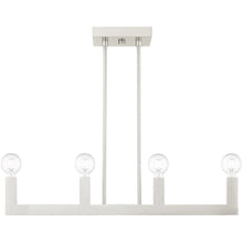 Load image into Gallery viewer, 17'' Four-Light Dimmable Chandelier With Shades - Nickel
