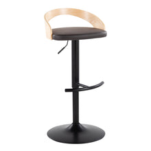 Load image into Gallery viewer, Grotto - Contemporary Adjustable Barstool With Swivel & Rounded T Footrest (Set of 2)