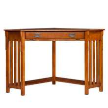 Load image into Gallery viewer, Mission Corner Computer Desk - Oak