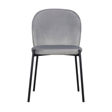 Load image into Gallery viewer, Upholstered Velvet Dining Side Chair (Set of 2) - Gray