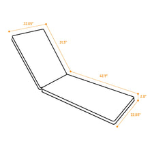 Load image into Gallery viewer, Outdoor Lounge Chair Cushion Replacement Patio Funiture Seat Cushion Chaise Lounge Cushion
