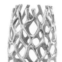 Load image into Gallery viewer, Twigs Cylinder Floor Vase (354632) - Silver
