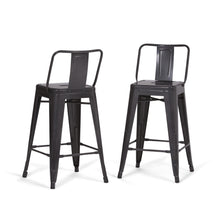 Load image into Gallery viewer, Rayne - Curved Back Metal Stool (Set of 2)