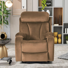 Load image into Gallery viewer, Lift Chair Recliner Power Remote Control Recliner Sofa Relax Soft Chair Anti - Skid Australia Cashmere Fabric Furniture Living Room - Brown
