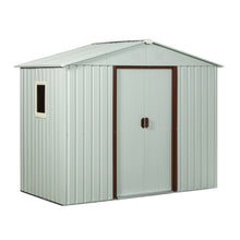 Load image into Gallery viewer, Ry-Sdyx56-Ww Outdoor Metal Storage Shed With Window - White