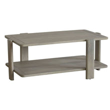 Load image into Gallery viewer, 45" Solid Wood Distressed Coffee Table With Shelf - Natural