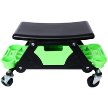 Load image into Gallery viewer, Heavy Duty Mechanic Stool With Tool Storage 300 Lbs Capacity Hdpe - Green