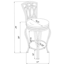 Load image into Gallery viewer, Swivel Stool With Upholstered Seat