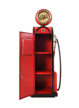 Load image into Gallery viewer, Hand Painted Gas Pump Clock Sculpture - Red