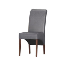 Load image into Gallery viewer, Wood Dining Parsons Chairs (Set of 2) - Dark Brown / Gray