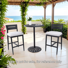 Load image into Gallery viewer, Modern Outdoor Bar Stools With Backrest And Footrest (Set of 2)