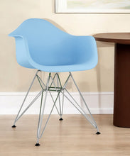 Load image into Gallery viewer, Heavy Duty Plastic Dining Arm Chair - Blue