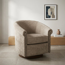 Load image into Gallery viewer, Barrel Swivel Accent Chair, 360 Degree Rotating For Living Room - Sand
