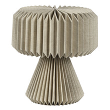 Load image into Gallery viewer, 13" Geometric Bedside Lamp With Cylinder Shade - Natural