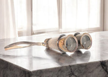 Load image into Gallery viewer, Leather Binoculars In Storage Box - Rust / Brass