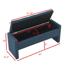 Load image into Gallery viewer, Modern Upholstered Large Bed End Bench With Storage