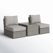 Load image into Gallery viewer, Modern Wicker Outdoor Seating Set With Cushions