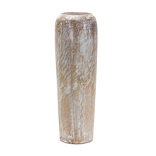 Load image into Gallery viewer, Cylinder Floor Vase - Brown / White