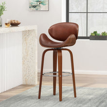 Load image into Gallery viewer, Lumos - Mid Century Modern Upholstered Swivel Barstool