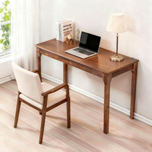 Load image into Gallery viewer, Desk With Drawers, Smooth Edge Design - Walnut