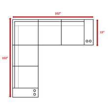 Load image into Gallery viewer, Wide Outdoor Wicker Patio Sectional With Cushions & Reversible Design - Gray