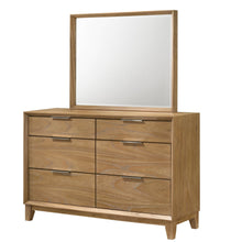 Load image into Gallery viewer, 6 Drawer Storage Dresser, Bedroom Furniture - Natural Wood