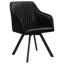 Load image into Gallery viewer, Sloped Arm Swivel Chair - Black