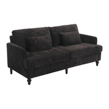 Load image into Gallery viewer, Mid Century Modern Chenille Fabric Loveseat Sofa, 2 Seat Upholstered Couch