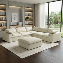 Load image into Gallery viewer, Blend Modular L Shaped Six Piece Sofa Chaise Sectional - Khaki