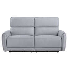 Load image into Gallery viewer, Jeromie - Power Motion Sofa With USB Port - Gray Synthetic Leather