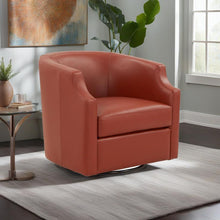 Load image into Gallery viewer, Emmett - Swivel Glider Barrel Chair With Clip Arm Design