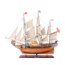 Load image into Gallery viewer, Hand Painted HMS Bounty 1787 Model Boat - Brown