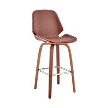 Load image into Gallery viewer, 26" Swivel Counter Height Bar Chair - Brown