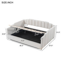 Load image into Gallery viewer, Modern Upholstered Daybed With Underneath Storage