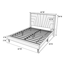 Load image into Gallery viewer, Eastern King Size Bed, Upholstered Platform Bedframe - Charcoal
