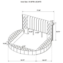 Load image into Gallery viewer, Santiago - Upholstered Round Storage Bed With Built In Charging Ports