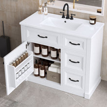 Load image into Gallery viewer, Modern Bathroom Vanity With Sink, 4 Drawers, Soft-Close Door, Adjustable Shelf