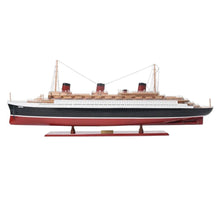 Load image into Gallery viewer, Normandie Large Boat Hand Painted Decorative Boat - Black / Red