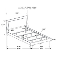 Load image into Gallery viewer, Strick & Bolton - High Gloss Panel Bed With LED Lights