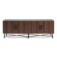 Load image into Gallery viewer, 4 Door TV Cabinet, 2 Storage Spaces, Adjustable Shelves