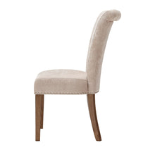 Load image into Gallery viewer, Roll Back Button Tufted Armless Dining Chairs (Set of 2) - Cream